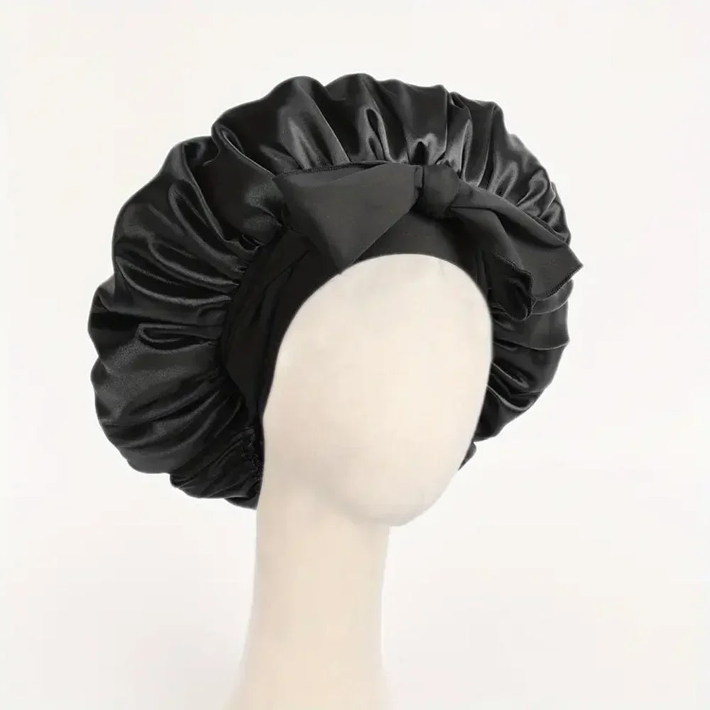 Satin Hair Bonnet for Sleeping – Adjustable Frizz-Free Sleep Cap