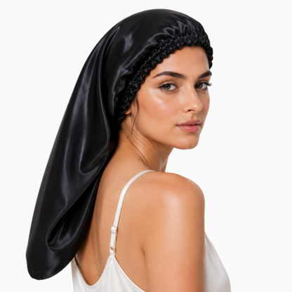 Long Silk Bonnet – For Braids & Volume