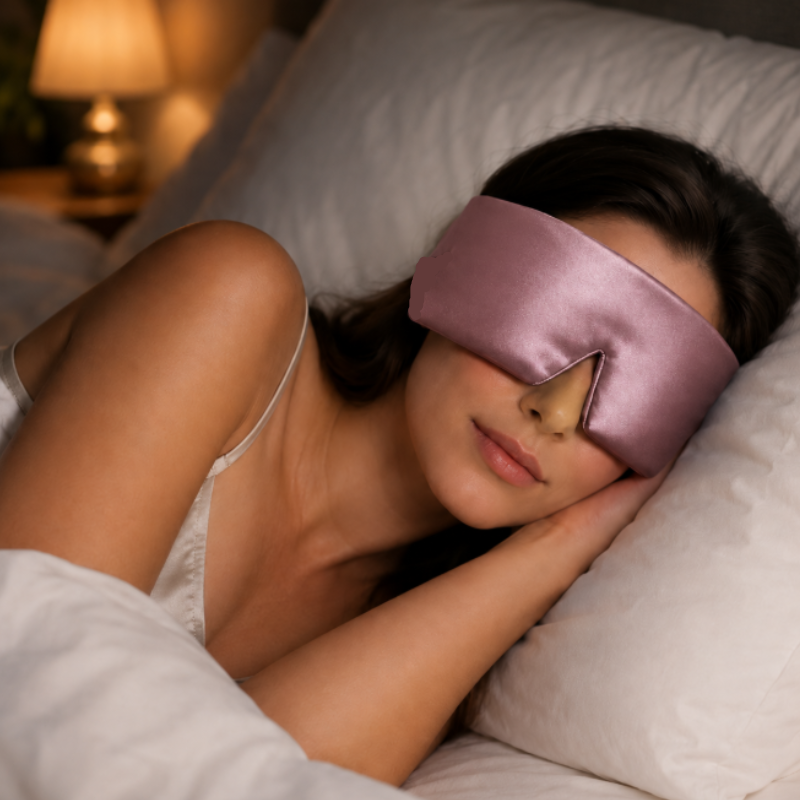 Silkvana 3D Mulberry Silk Sleep Mask – Total Blackout, No Eye Pressure