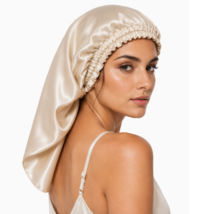 Long Silk Bonnet – For Braids & Volume