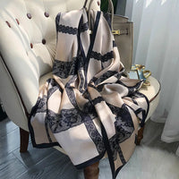 Silver Mist Silk Scarf