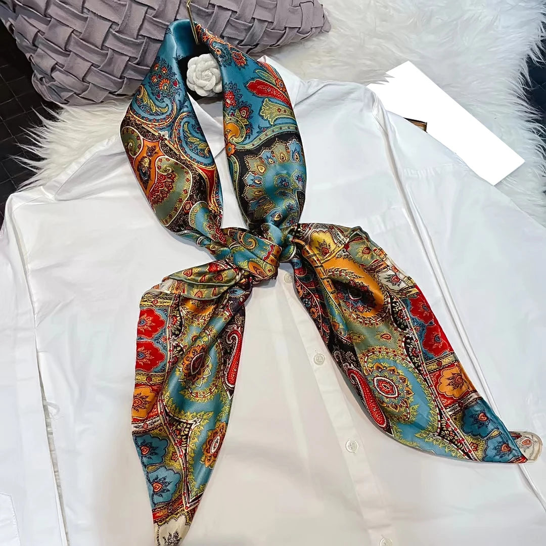 Silk Scarf – Paisley Pattern Chic