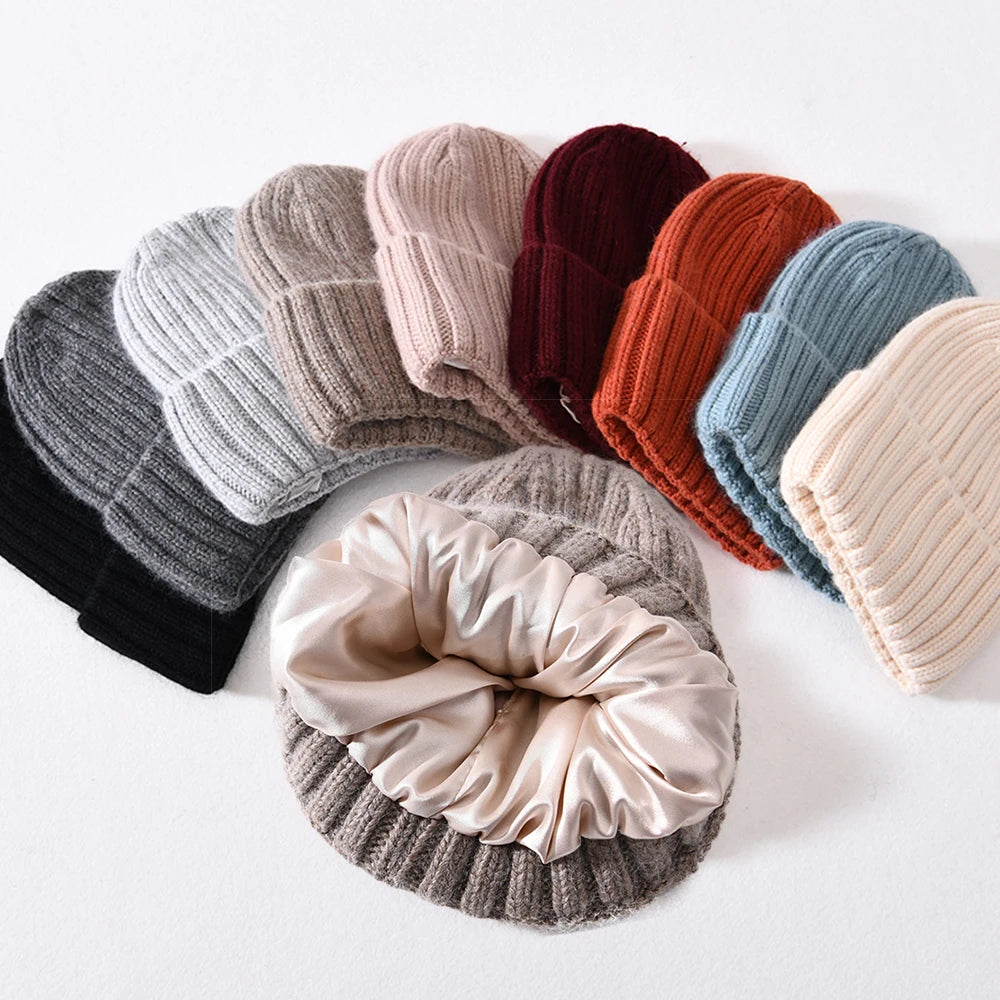 Silk Lined Beanie – Frizz-Free Warmth