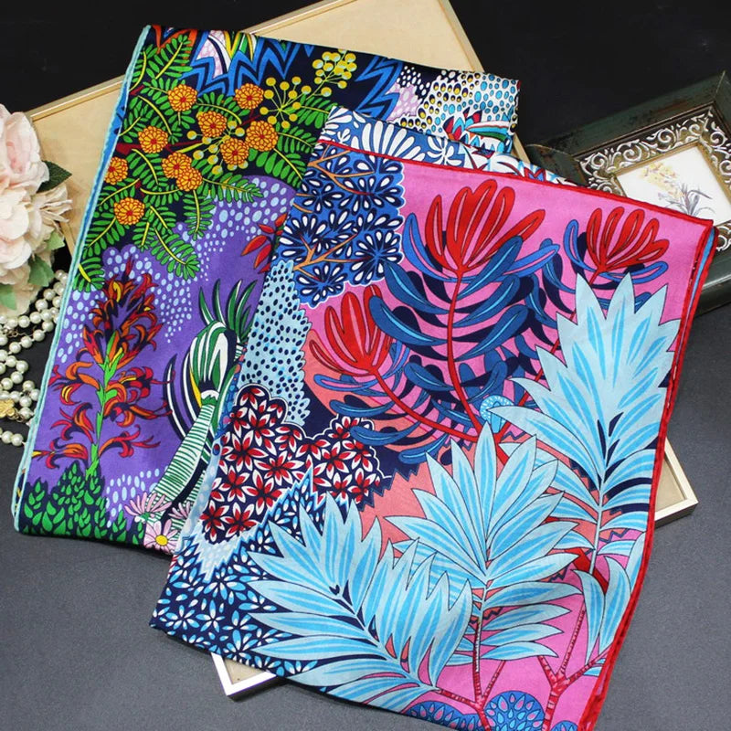 Silk Scarf – Zebra-Inspired Elegance