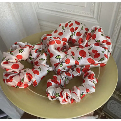 Silk Hair Scrunchies – Luxe Finish Set