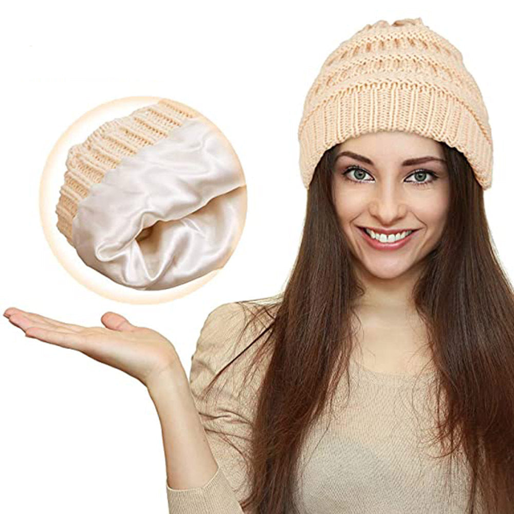 Satin Beanie – Frizz-Free Winter Warmth