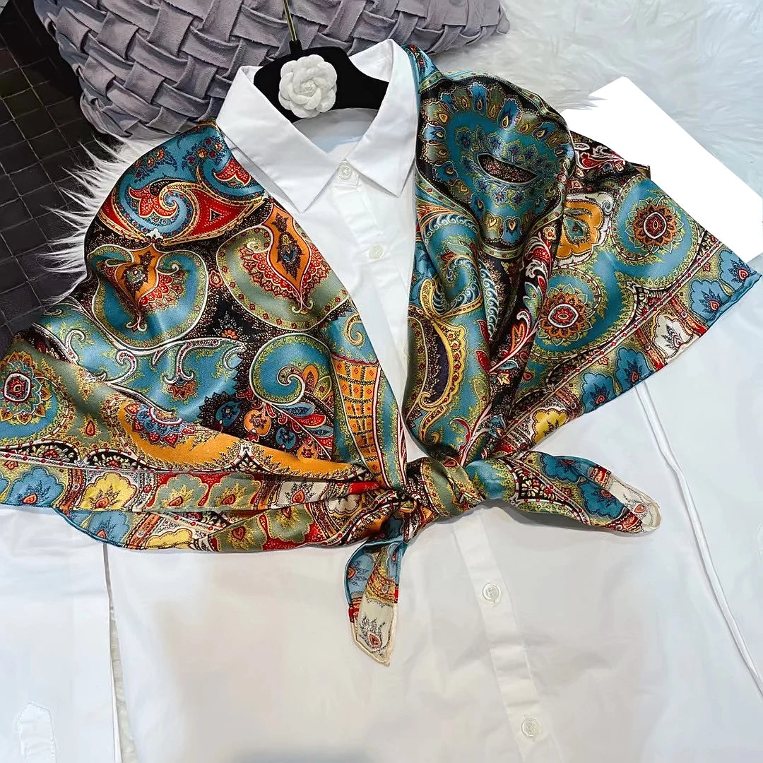 Silk Scarf – Paisley Pattern Chic