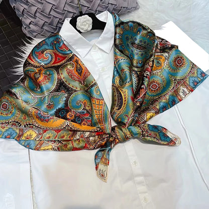 Silk Scarf – Paisley Pattern Chic