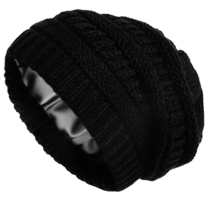 Satin Beanie – Frizz-Free Winter Warmth