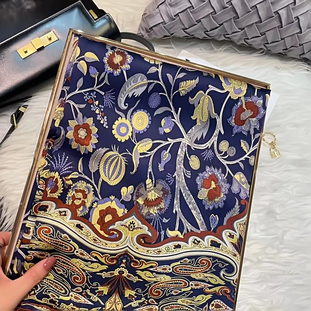 Silk Scarf – Paisley Pattern Chic