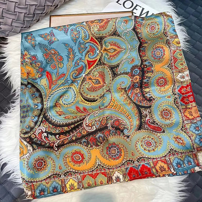 Silk Scarf – Paisley Pattern Chic