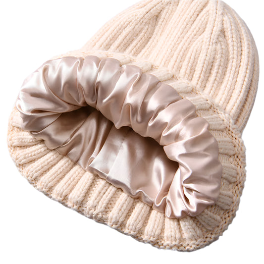 Silk Lined Beanie – Frizz-Free Warmth