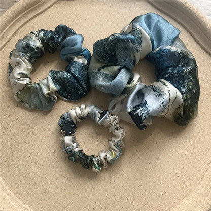 Silk Hair Scrunchies – Luxe Finish Set
