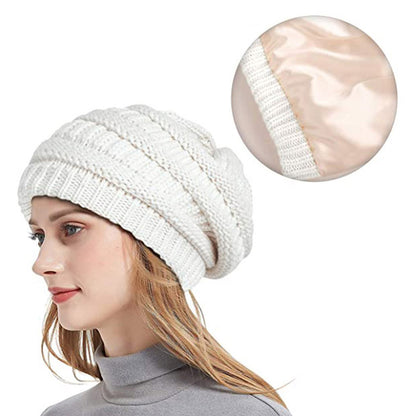 Satin Beanie – Frizz-Free Winter Warmth
