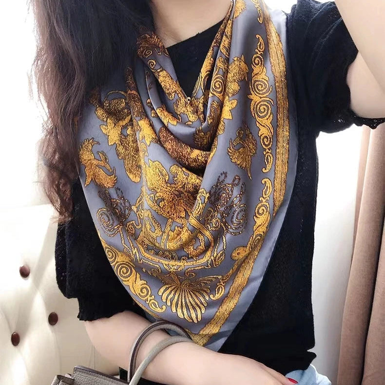 lightweight silk scarf suitable for daily wear