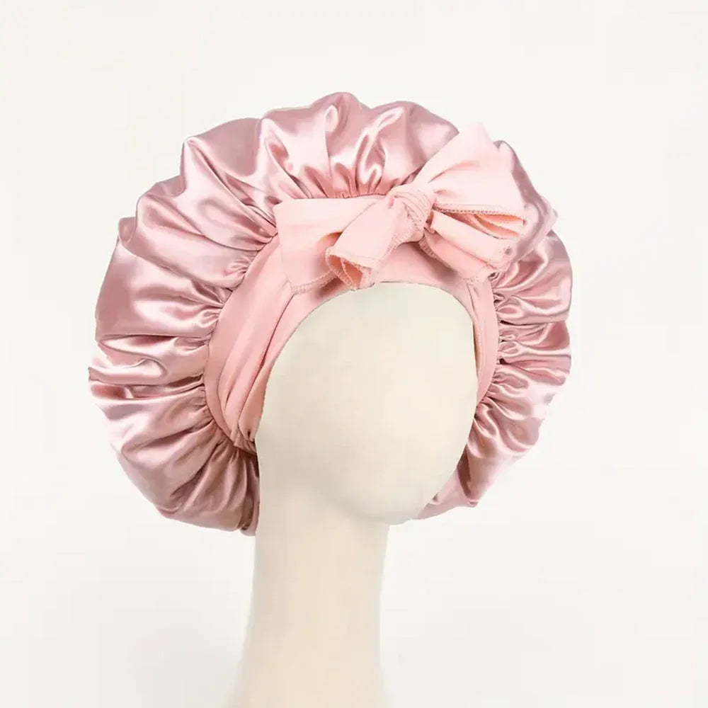 Satin Hair Bonnet for Sleeping – Adjustable Frizz-Free Sleep Cap