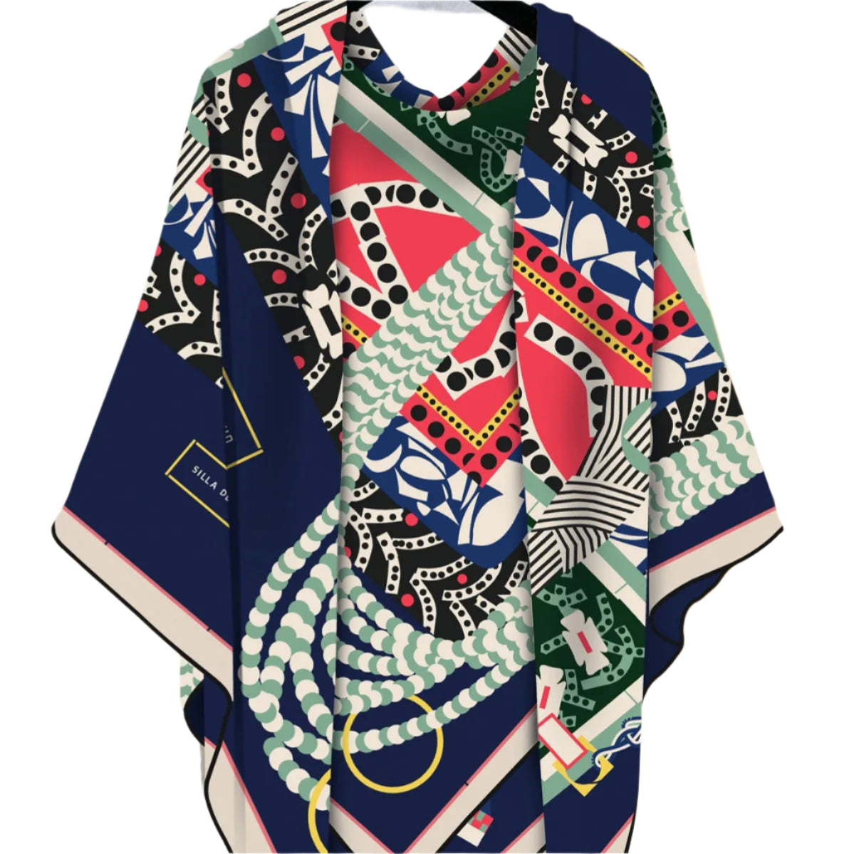 Oversized Silk Shawl – Hand-Rolled Finish