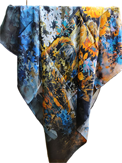 Silk Scarf – Floral Muse Print