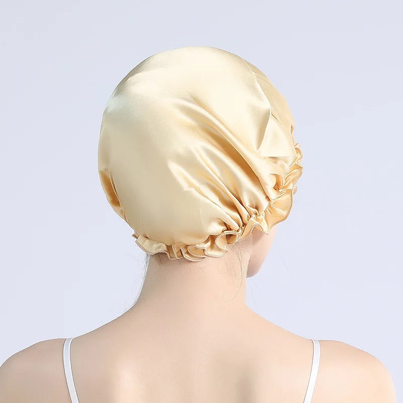 Night Hair Wrap – Silk Sleep Cap for Women