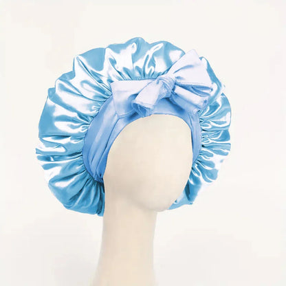 Satin Hair Bonnet for Sleeping – Adjustable Frizz-Free Sleep Cap
