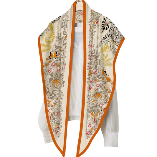 Triangle Wrap – Silk & Cashmere Blend, Oversized Fit