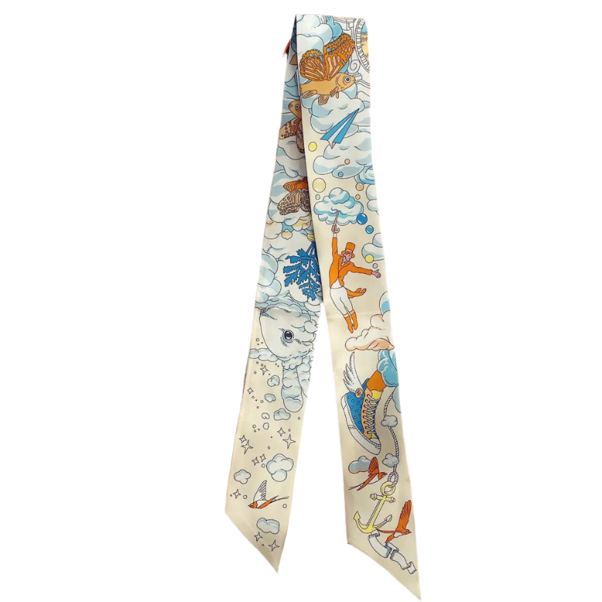 Silk Twilly – 90x5cm Hair & Bag Ribbon
