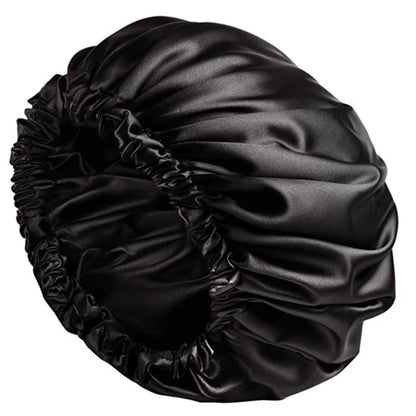 Double Layer Silk Night Cap – For Curl Care