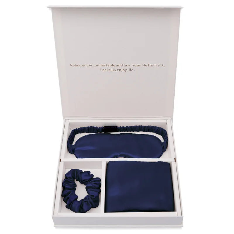 Silk Sleep Set – Pillowcase, Mask & Scrunchie