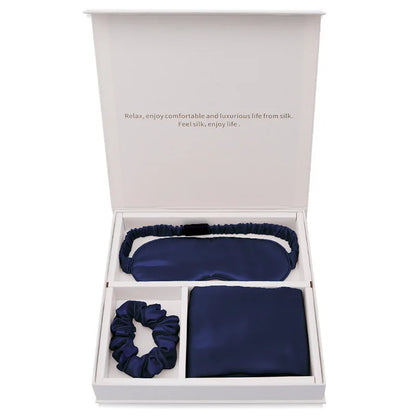 Silk Sleep Set – Pillowcase, Mask & Scrunchie