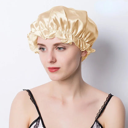 Night Hair Wrap – Silk Sleep Cap for Women