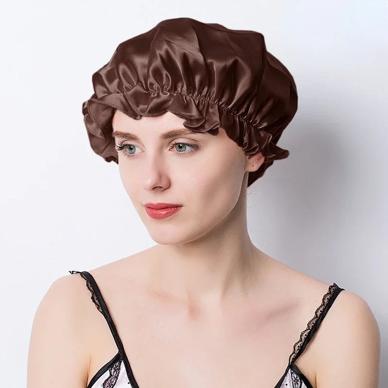 Night Hair Wrap – Silk Sleep Cap for Women