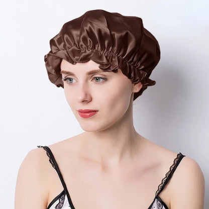 Night Hair Wrap – Silk Sleep Cap for Women