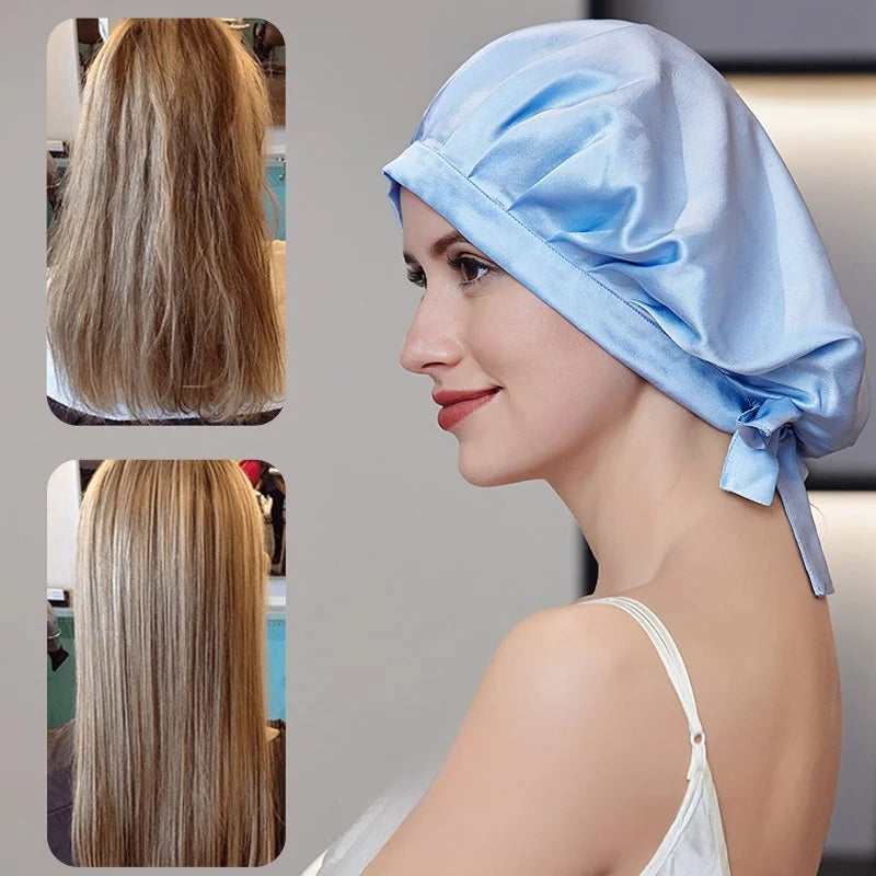 Silk Sleep Cap – Nighttime Hair Shield