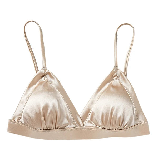 Silk Triangle Bra – Soft & Wireless Fit