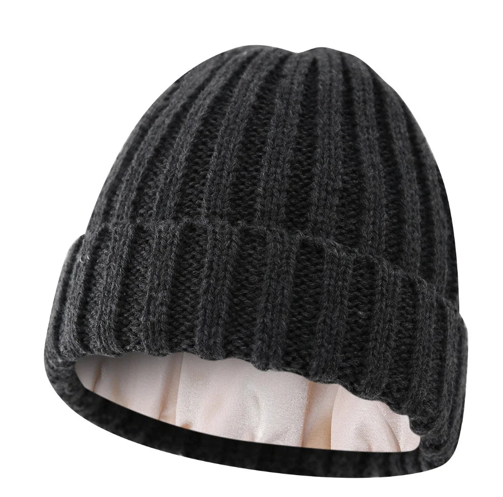 Satin Beanie – Winter Shield for Curls