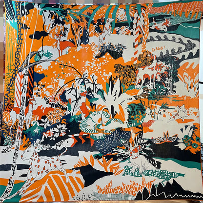 Silk & Cashmere Scarf – Artistic Design