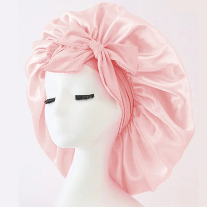 Satin Hair Bonnet for Sleeping – Adjustable Frizz-Free Sleep Cap
