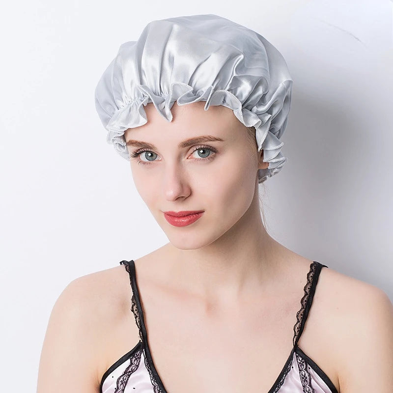 Night Hair Wrap – Silk Sleep Cap for Women