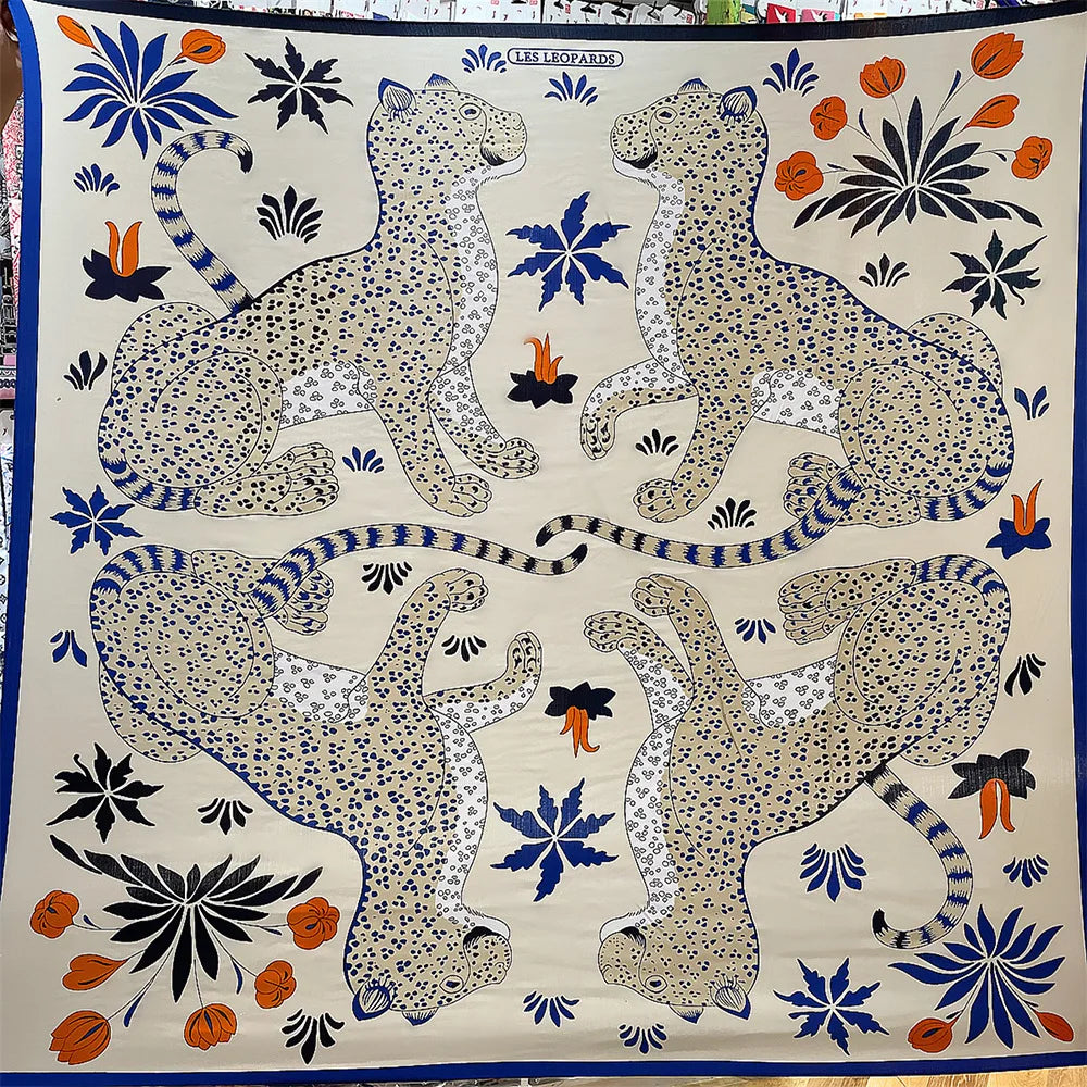 Cashmere Silk Square – 130x130 Handcrafted Luxe