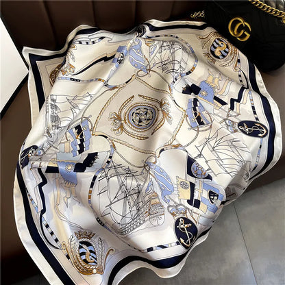 Luxury silk scarf 68x68 cm smooth breathable fabric