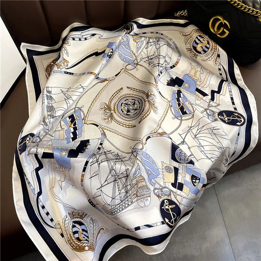 Luxury silk scarf 68x68 cm smooth breathable fabric