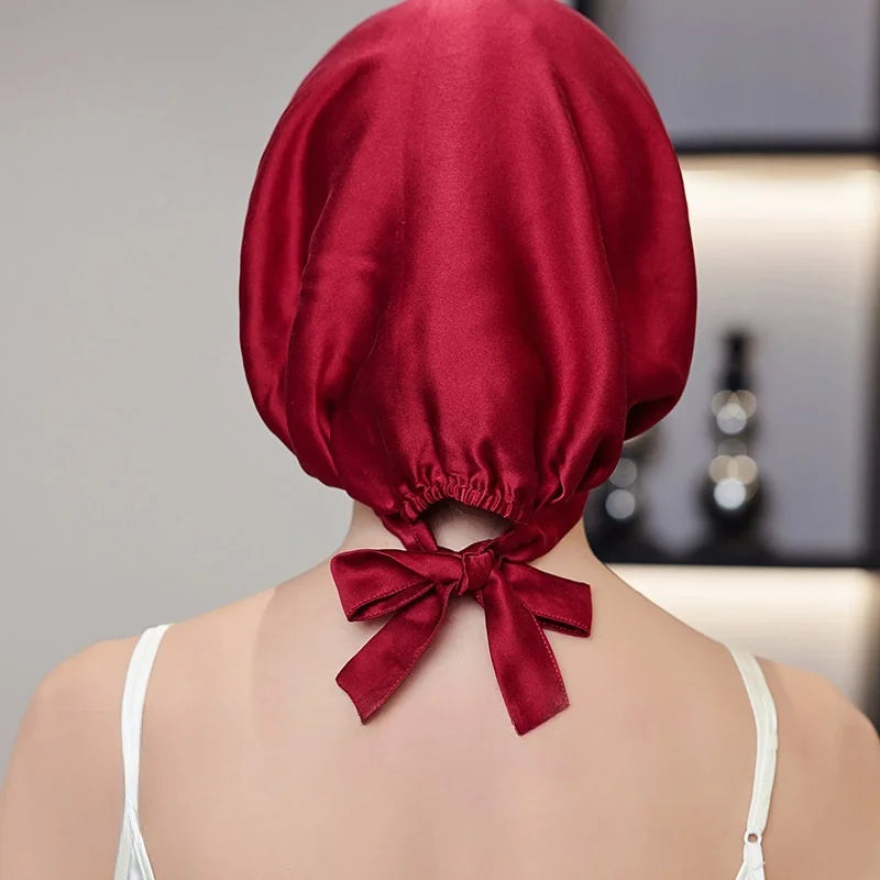 Silk Sleep Cap – Nighttime Hair Shield