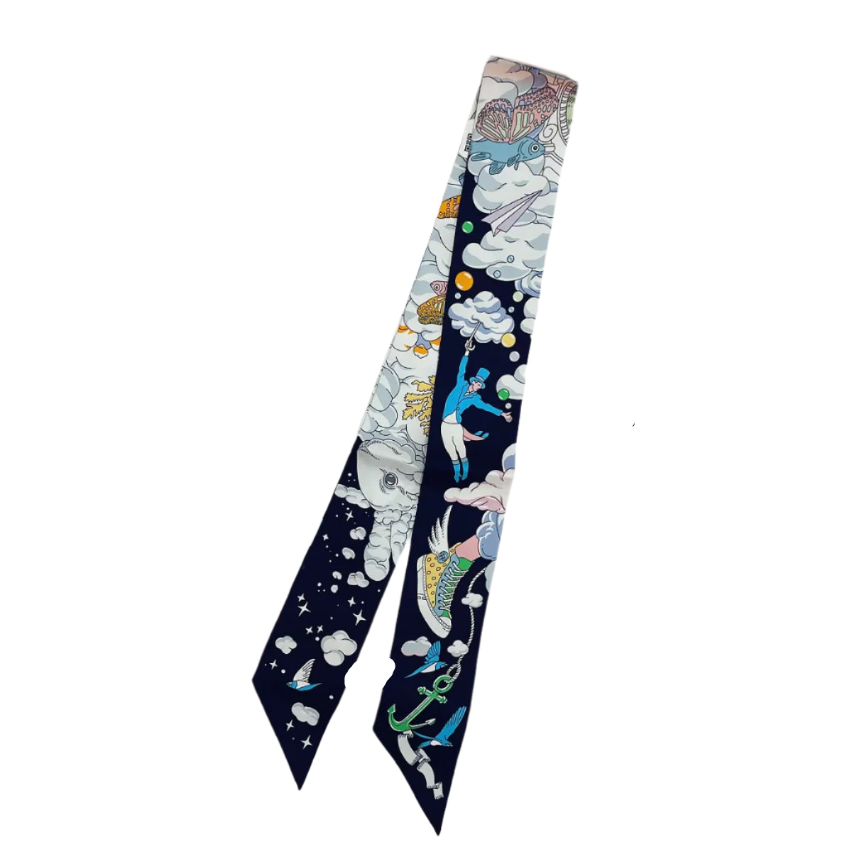 Silk Twilly – 90x5cm Hair & Bag Ribbon