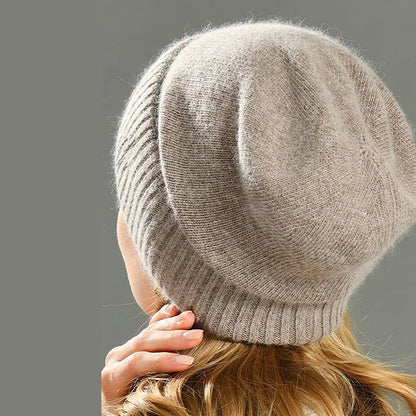 Satin-Lined Cashmere Beanie – Ultra Soft & Cozy