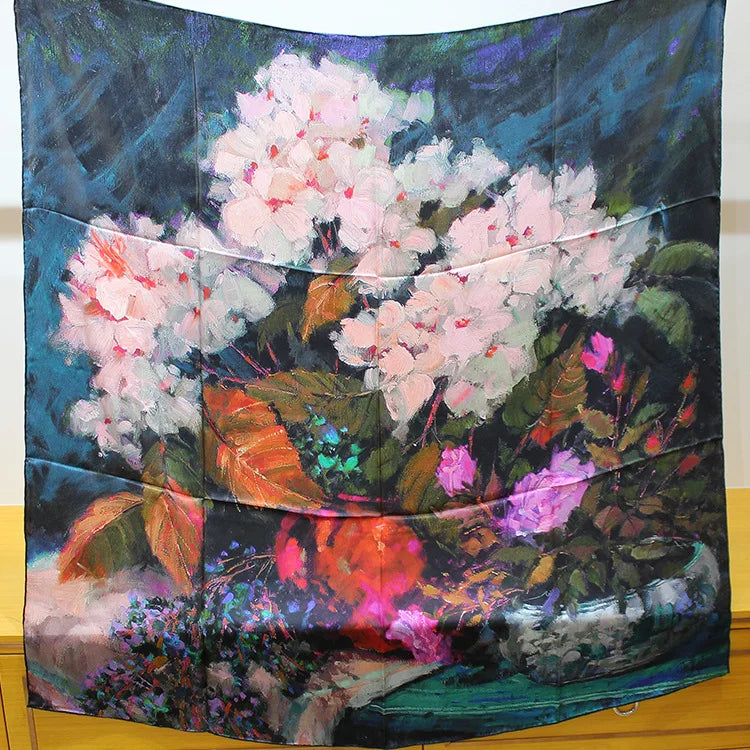 Silk Scarf – Floral Muse Print