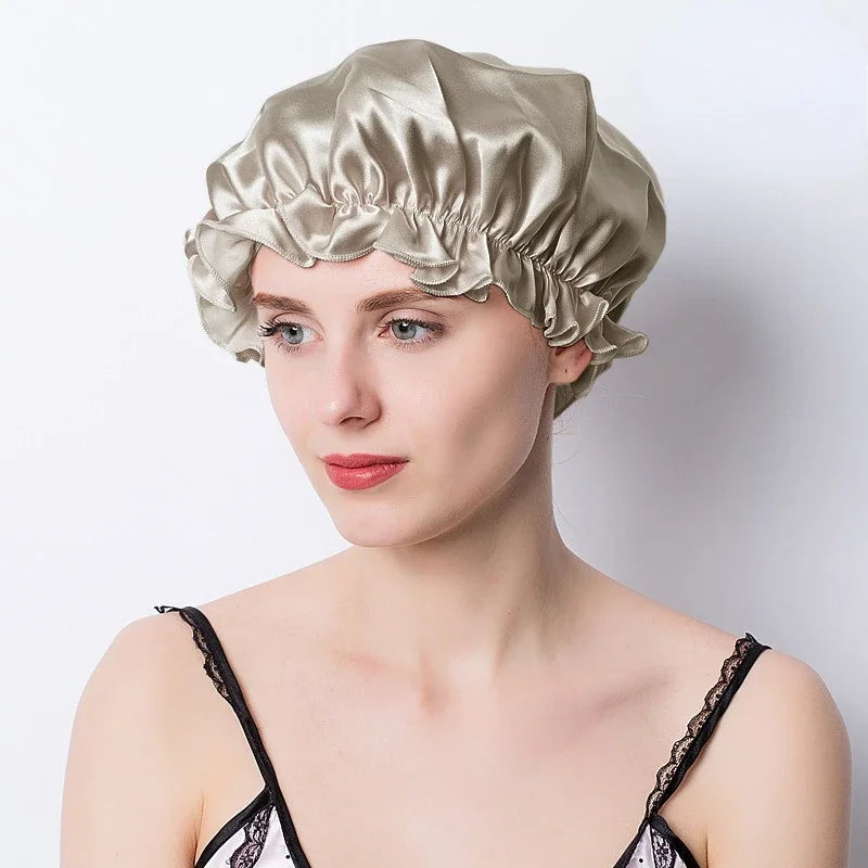 Night Hair Wrap – Silk Sleep Cap for Women