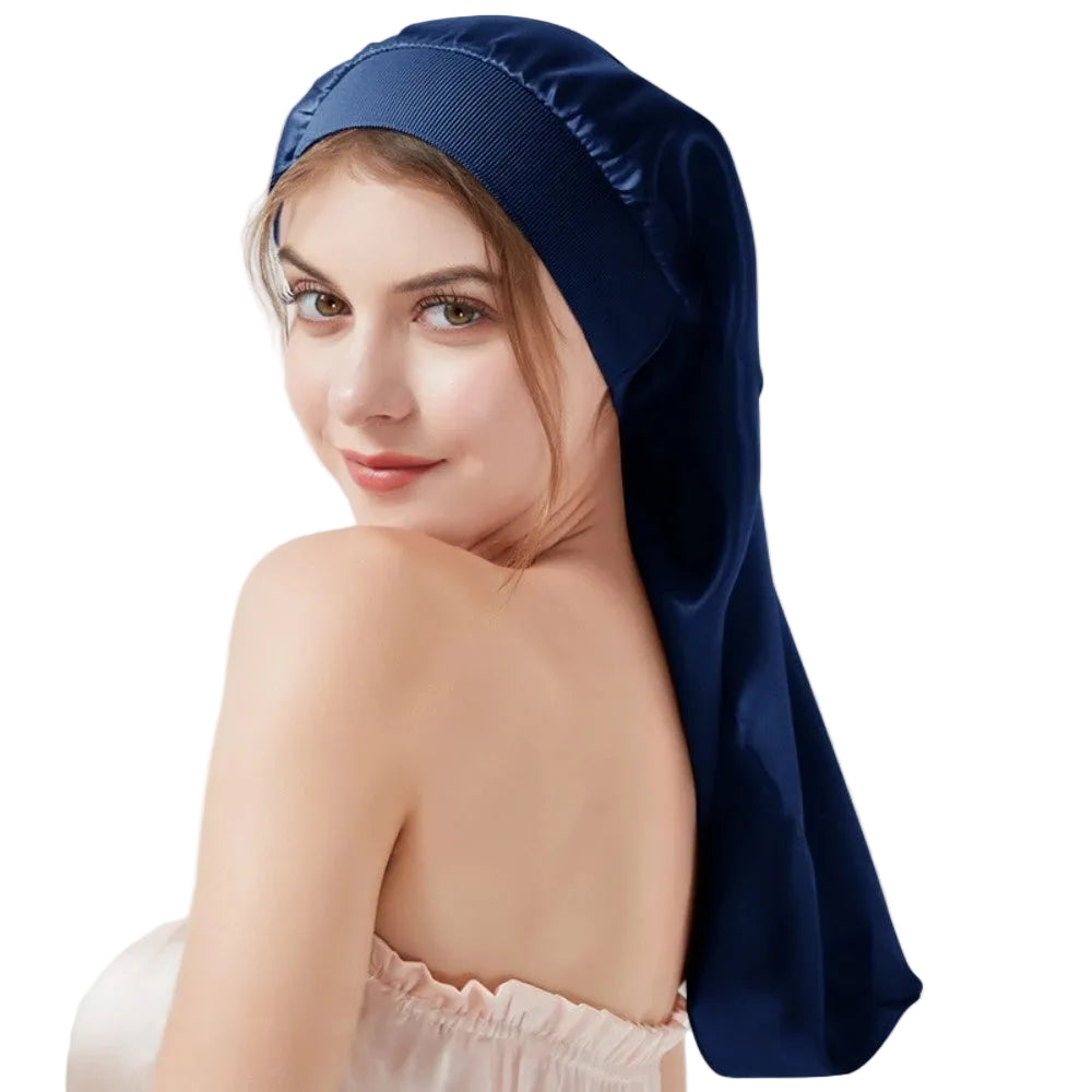breathable silk hair wrap extended length design