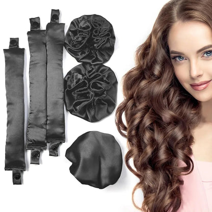 Satin Heatless Curl Set – 6 Piece