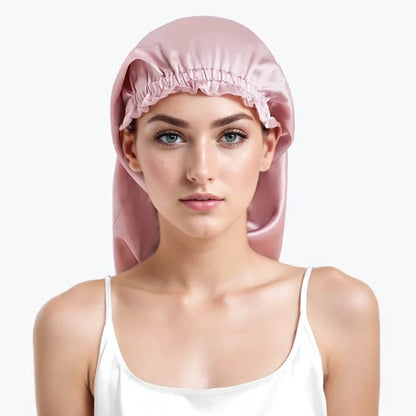 Long Silk Bonnet – For Braids & Volume