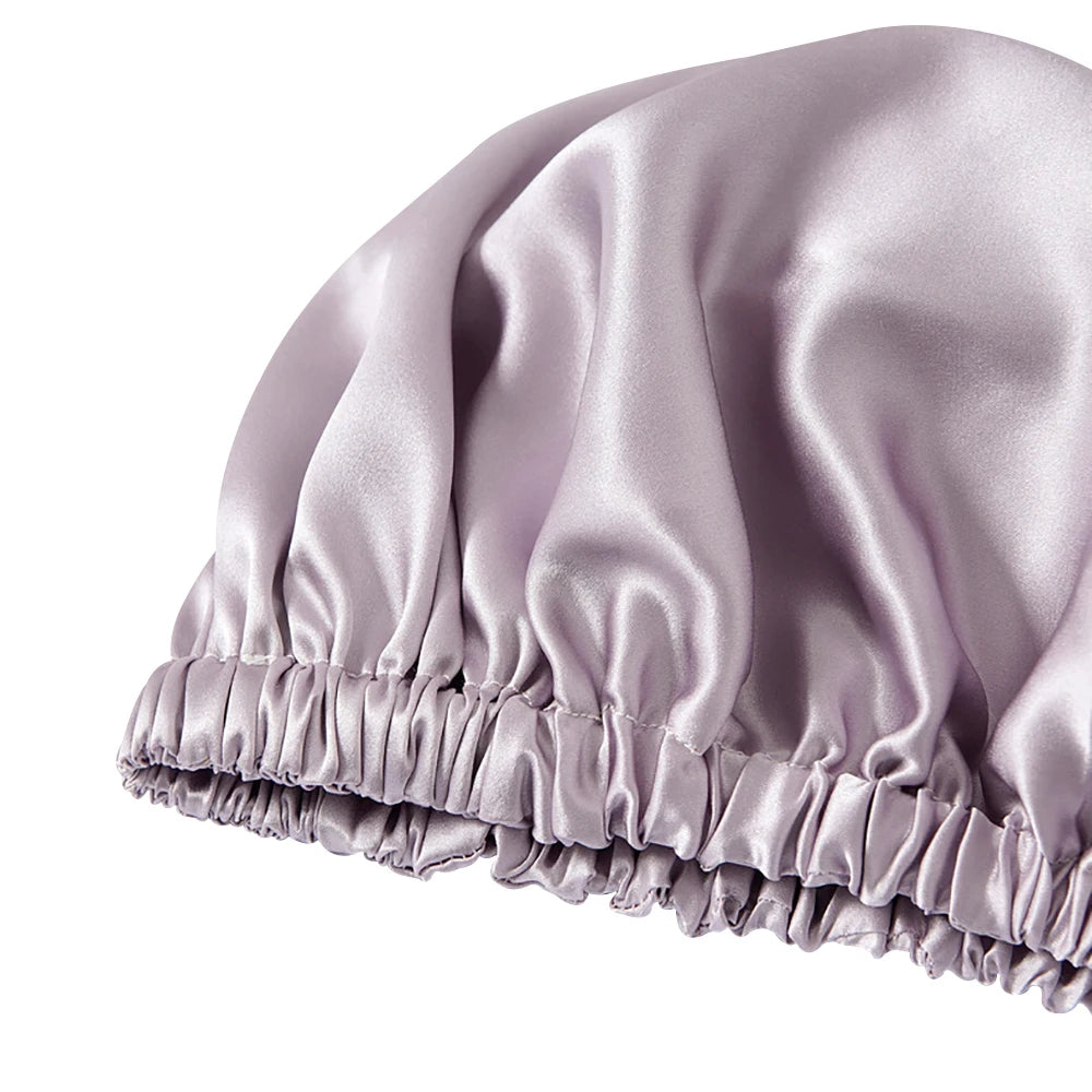 Silkvana 19 momme pure mulberry silk sleeping bonnet for women designed for gentle overnight hair protection